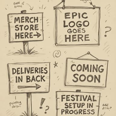 cartoon signs